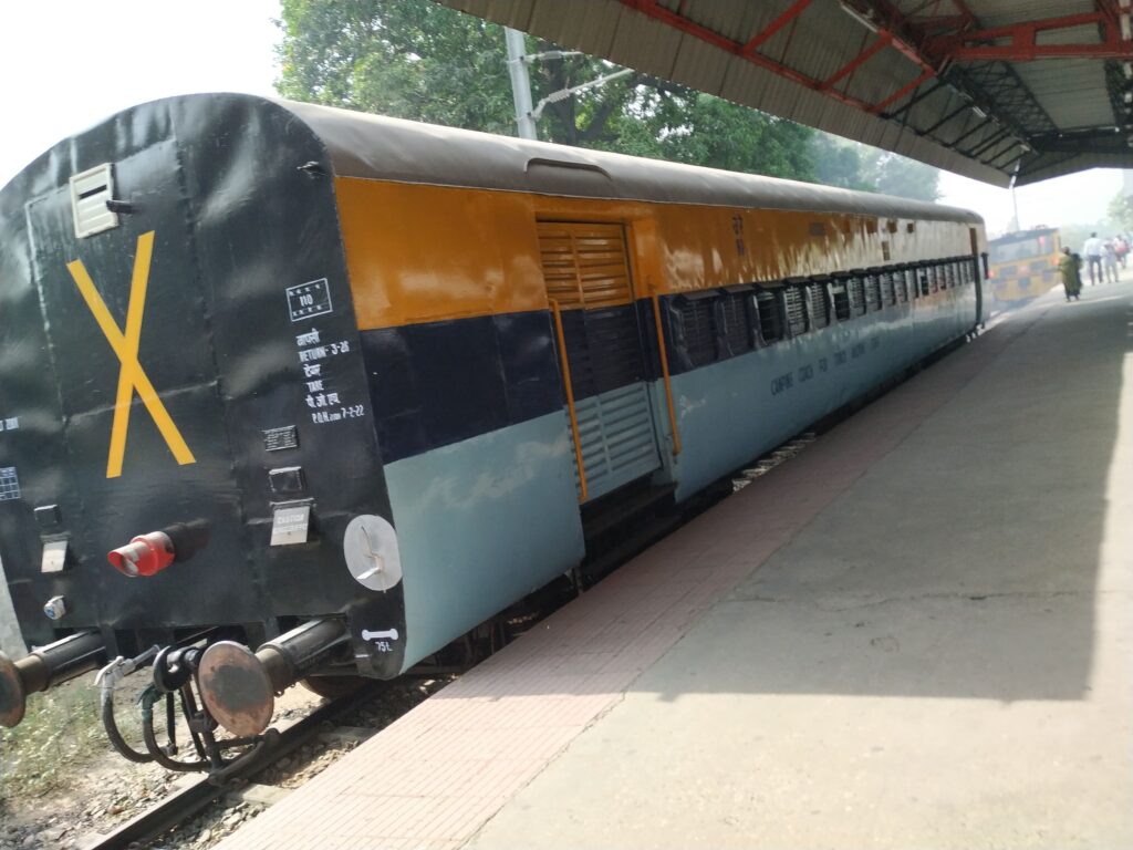 Indian Railways luggage cum parcel coach used for transporting goods in passenger trains